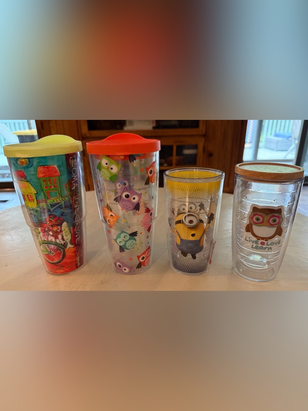 Tervis tumblers lot of 4 cups